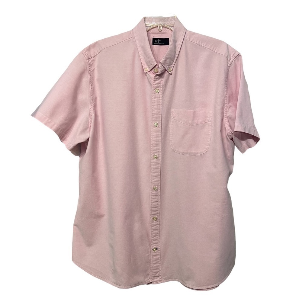 GAP (EUC) Men’s cotton short sleeve button down shirt, Size XL - Picture 4 of 6